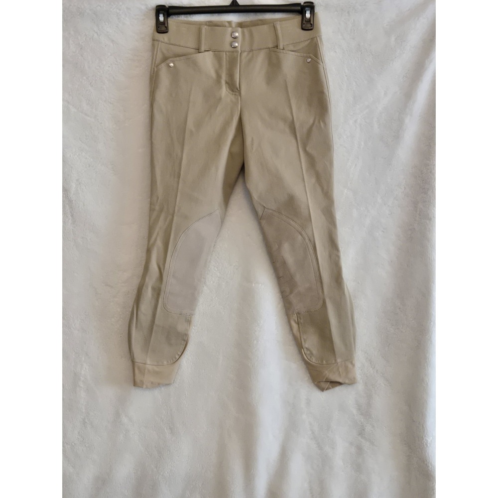 Ariat Womens Riding Pants‎ Small (24R) NEW Cotton Tan/Beige Equestrian Knee Pad